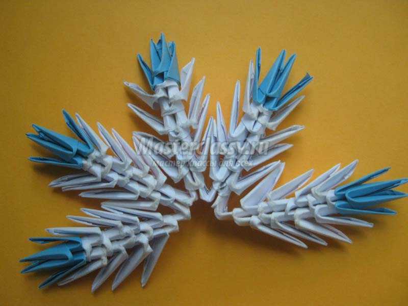 Модульное оригами. снежинка в технике модульного оригами: мастер-класс для начинающих :: syl.ru