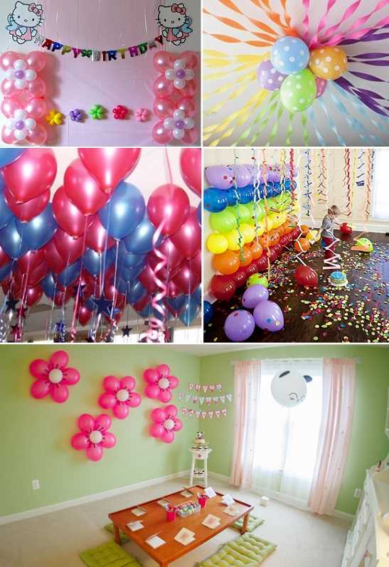 Как украсить комнату на день рождения ребенка? шары и другие украшения для детского праздника, украшаем квартиру для девочек и мальчиков своими руками
