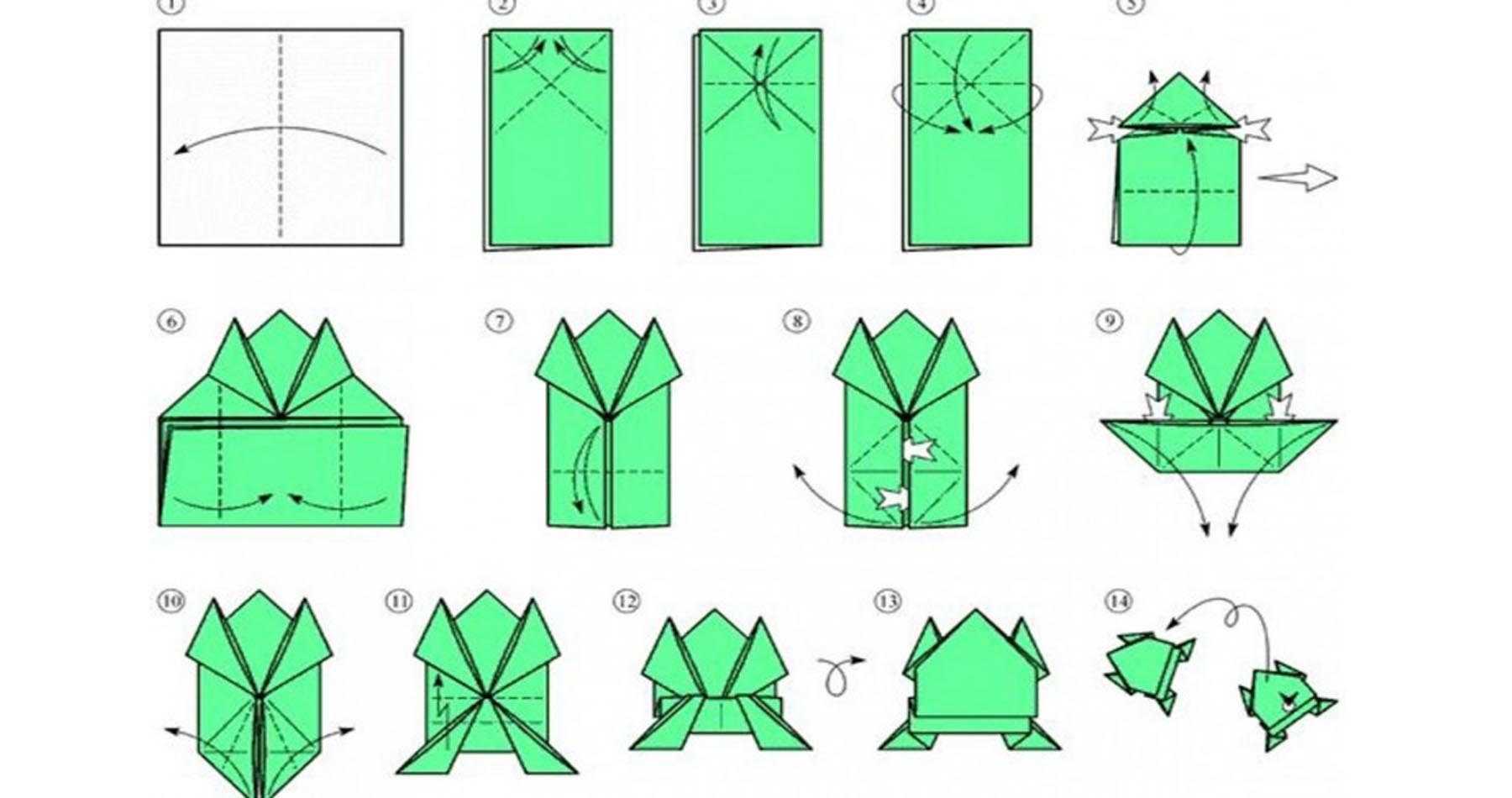 Несложные оригами для детей: поэтапные схемы сборки