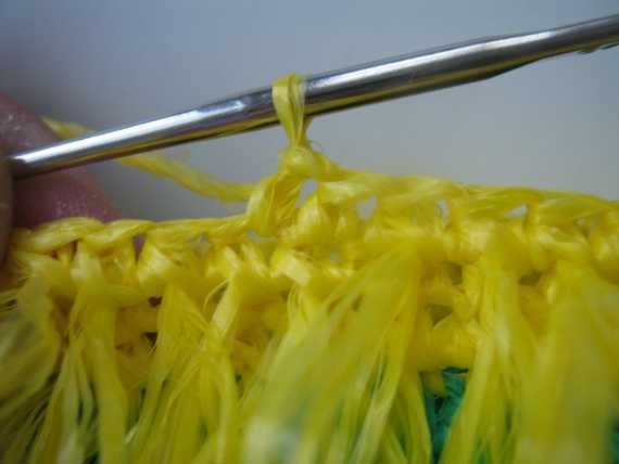 Вязание мочалки для бани своими руками