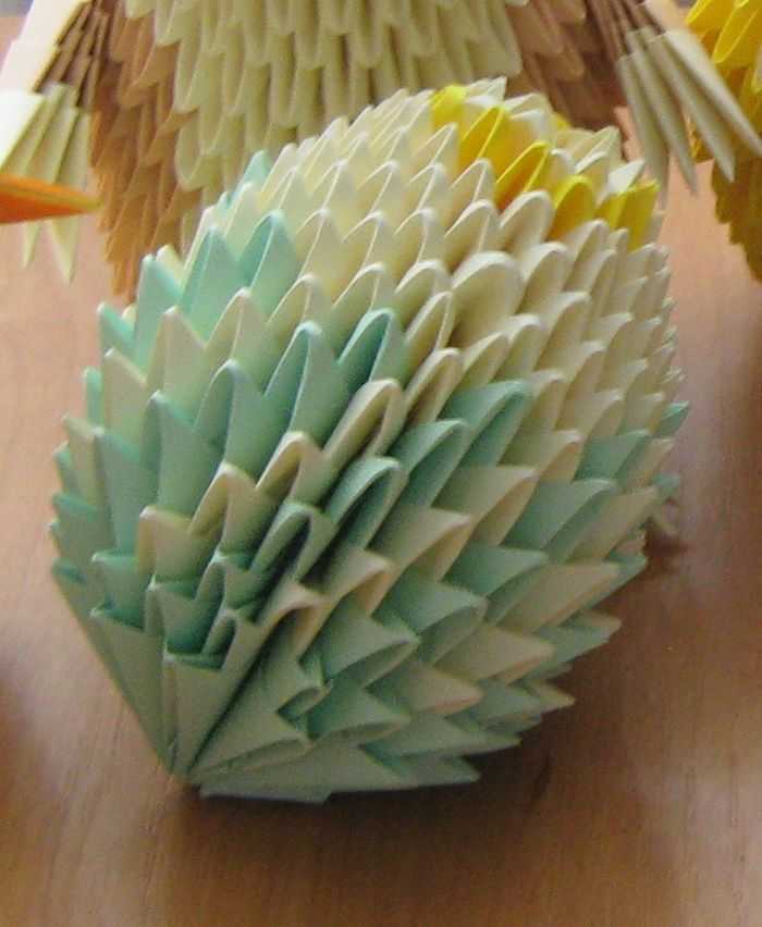 Оригами яйцо (пошаговая инструкция)