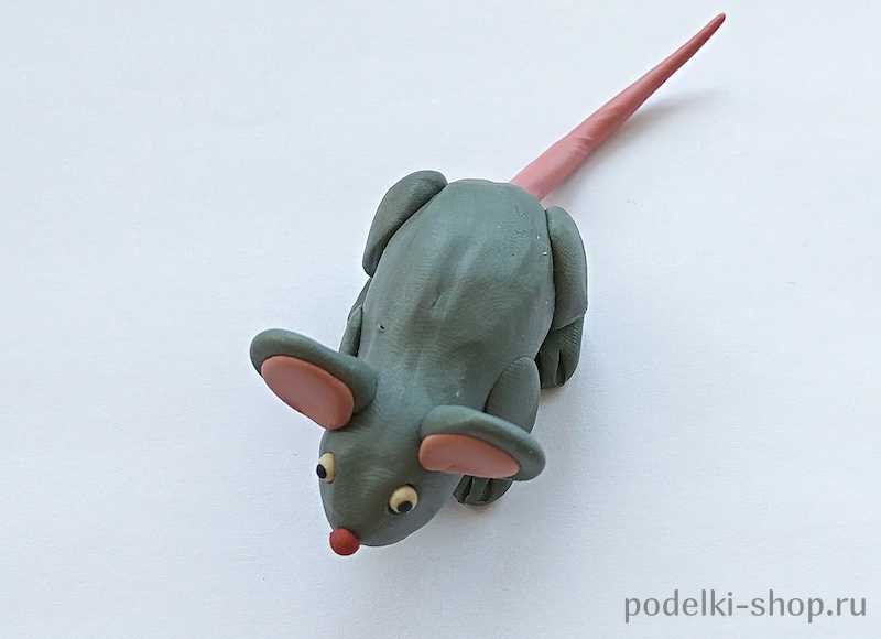 Как слепить мышку из пластилина