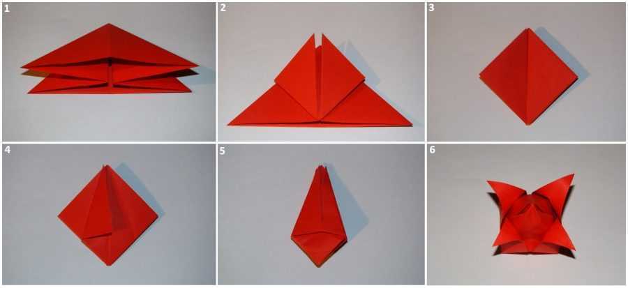 Как сделать тюльпан в технике оригами поэтапно