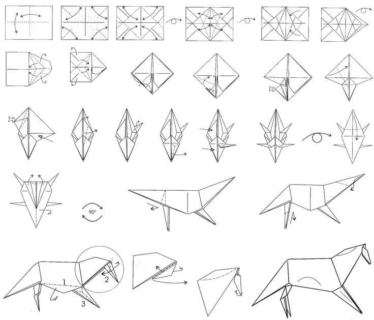 Оригами животные: простые схемы для детей и начинающих мастеров с фото и пошаговой инструкцией