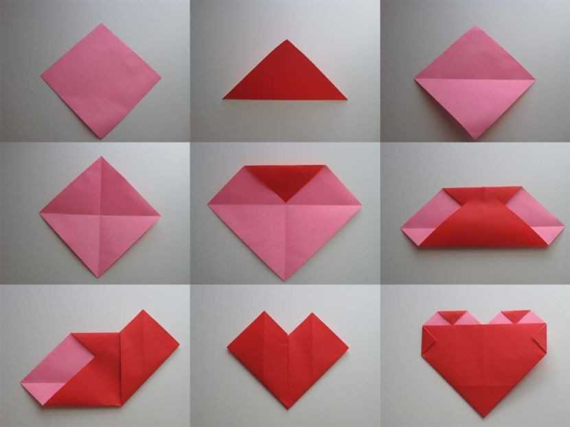 Сердце оригами — основные способы изготовления и варианты украшений из бумажных сердец (135 фото)