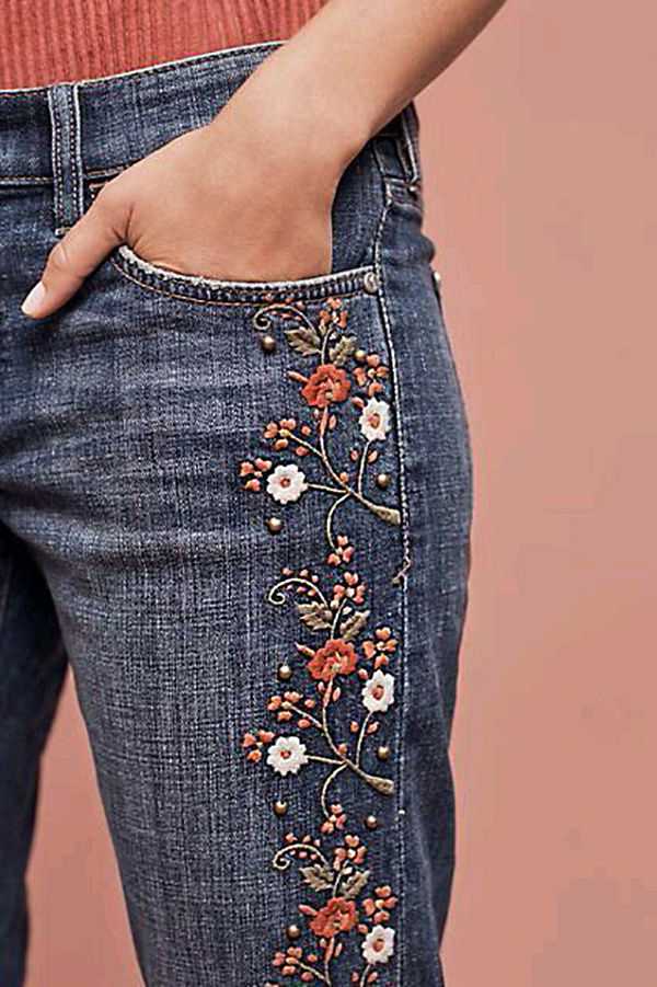 Варианты украшения джинсов, что можно сделать самостоятельно