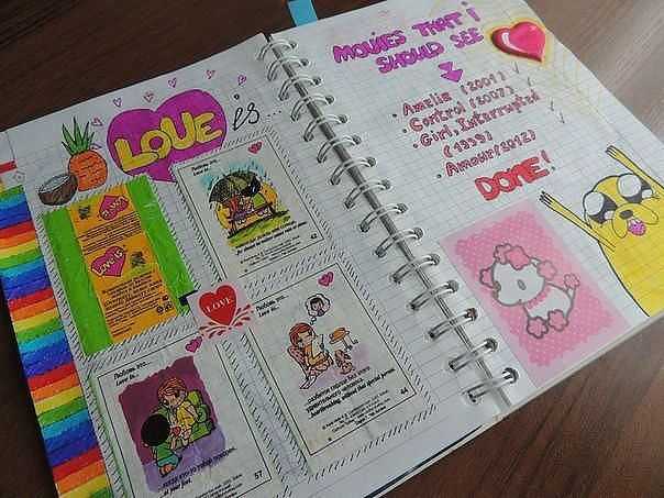 Как сделать личный дневник для девочек своими руками. что можно сделать в личном дневнике. как сделать красивый личный дневник из обычной тетради