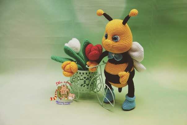 Вязаная пчелка флора: мастер-класс - amiguroom