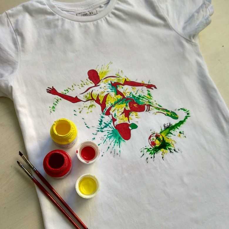 Как сделать рисунки на футболке акриловыми красками: мастер-класс по росписи акрилом