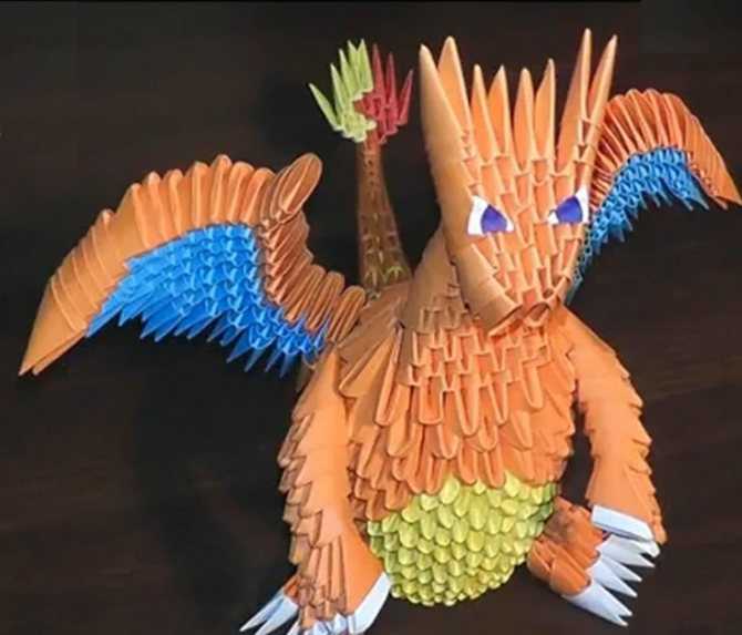 Модульное оригами цыплёнок. схема сборки. пошаговая инструкция с фото