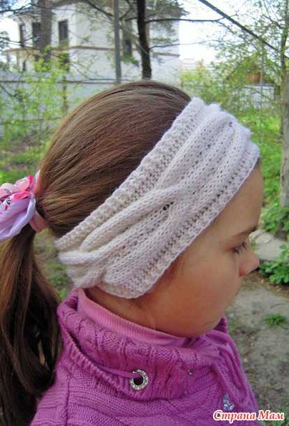 Особенности изготовления крючком повязки на голову для девочек, женщин
