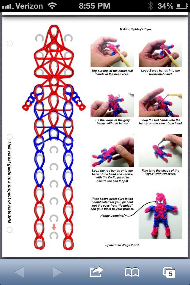 Плетение из резинок на вилке: браслетов и фигурок - видео уроки схем