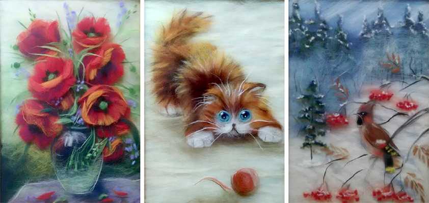 Валяние из шерсти для начинающих: азы сухого и мокрого валяния и мастер ...