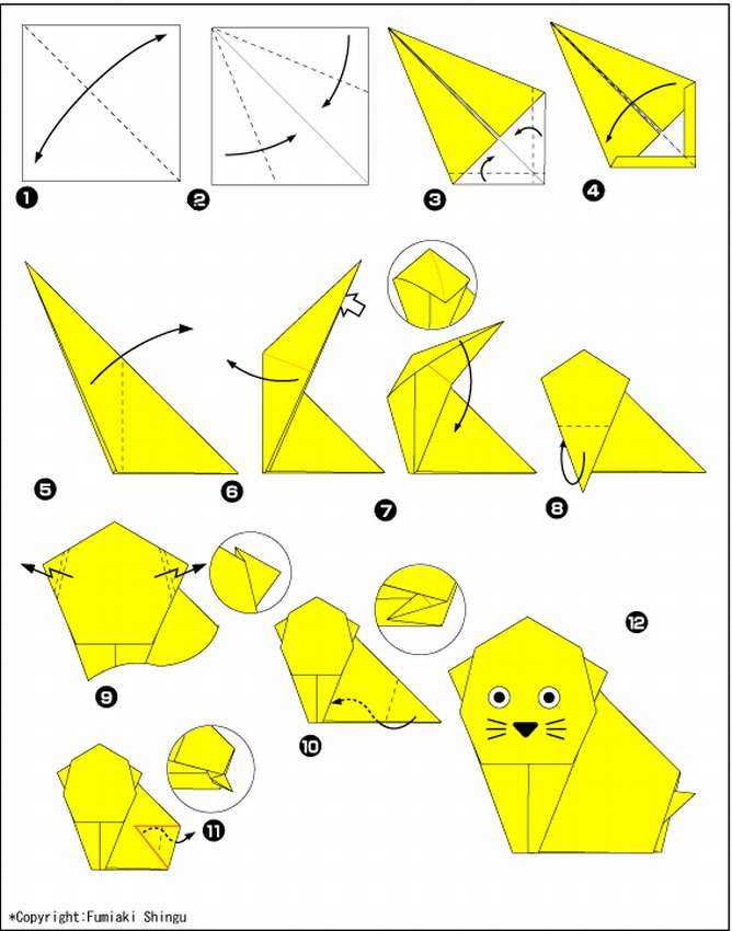 Оригами из бумаги для детей: 10 простых схем, пошаговые фото и видео