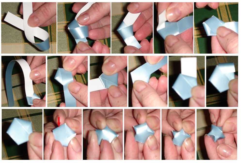 Чтобы сделать красивый декор в виде объемных звездочек техника оригами понадобится разноцветная бумага внимание и желание Подробное описание поможет в выполнении работы