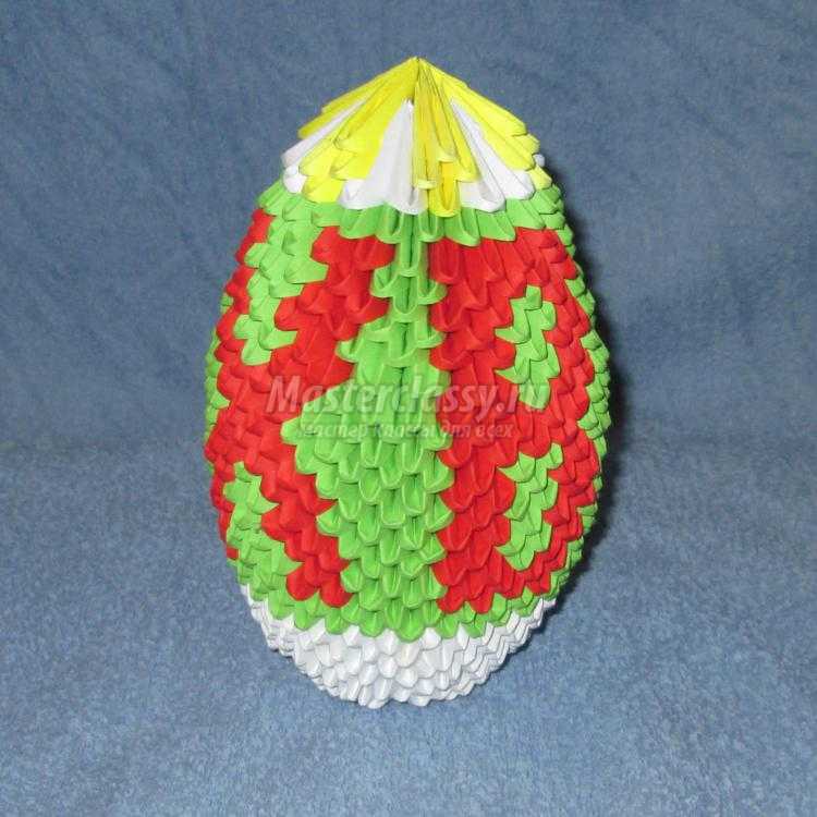 Пасхальное яйцо. модульное оригами. подробный пошаговый мастер класс
