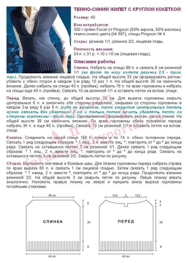 Вязаный жилет спицами с описанием. жилетки для женщин и детей на knitka.ru - бесплатное вязание спицами