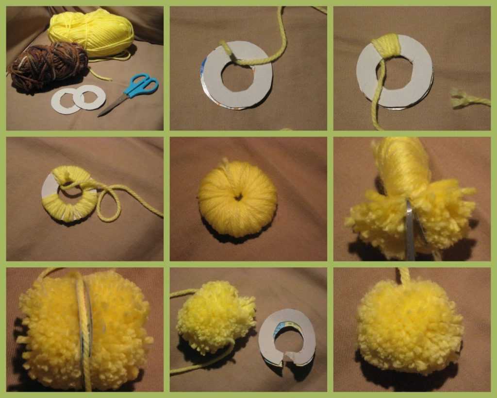 Как сделать помпон из ниток: основные способы, помпоны из ниток для шапки