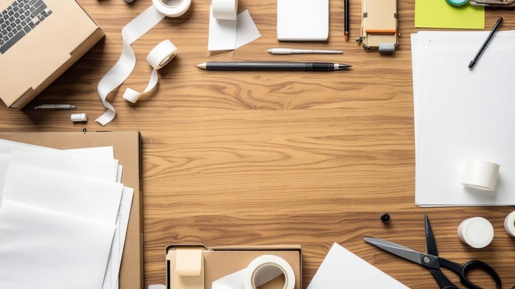 Белая полипропиленовая лента 12 мм для канцелярских нужд