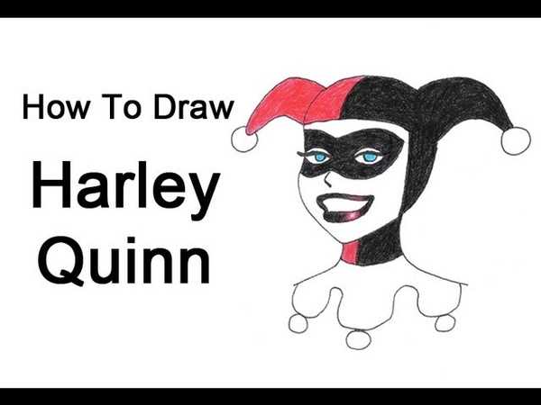 Как рисовать харли квинн карандашами и ручкой поэтапно