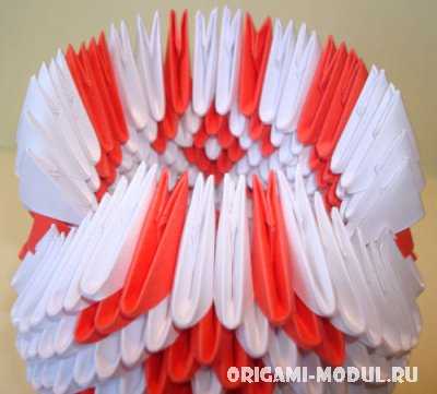 Модульное оригами — лебедь