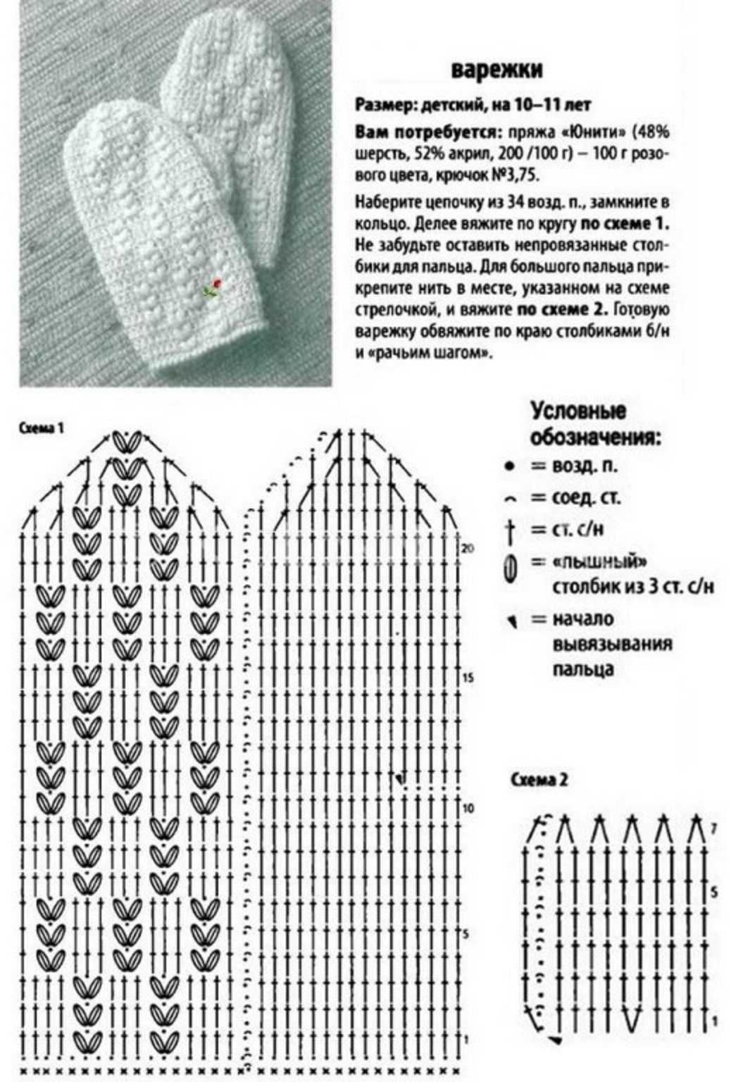 Варежки спицами. подборка из 25 моделей варежек связанных спицами с описанием и схемами.,  вязание для детей