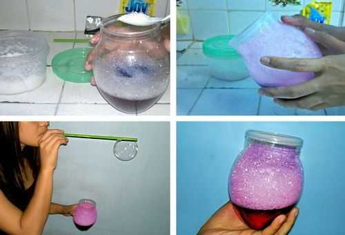 Как сделать мыльные пузыри в домашних условиях, как магазинные