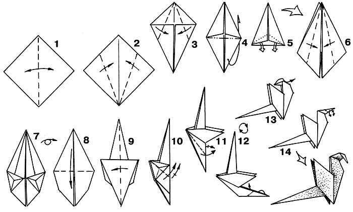 Мастер-класс поделка изделие оригами китайское модульное мк попугаев из модулей бумага