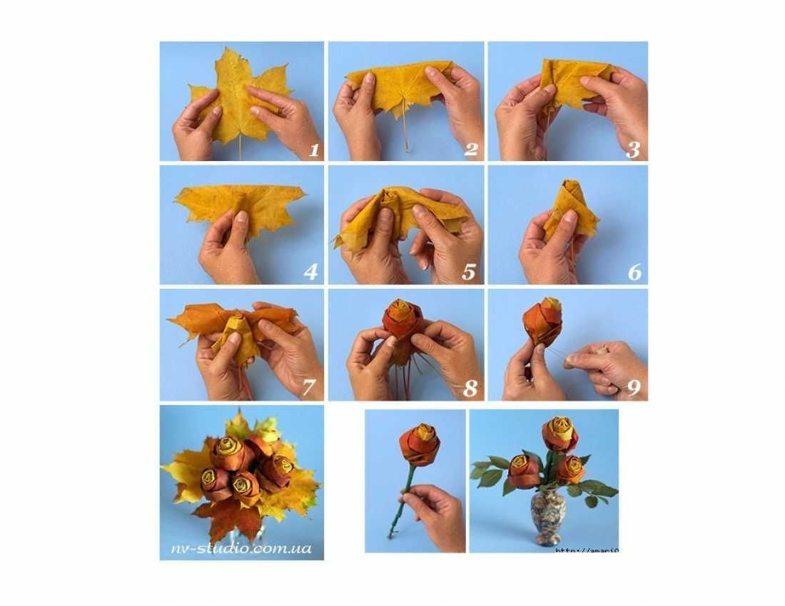 Как сделать цветы из кленовых листьев: практичный мастер-класс с фото и описанием