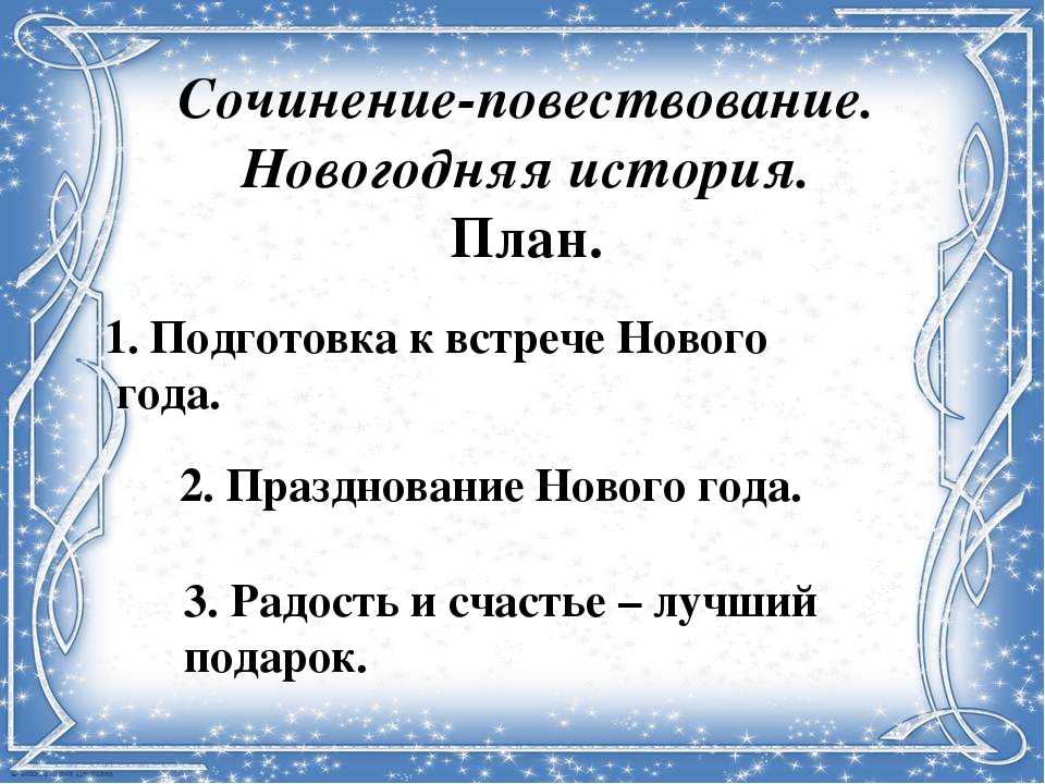 Сочинение повествование 4 класс презентация