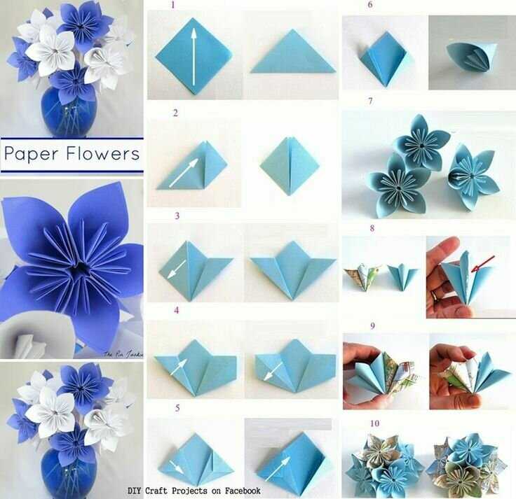Цветы из бумаги своими руками — простые, быстрые и легкие схемы создания бумажных цветов (150 фото)