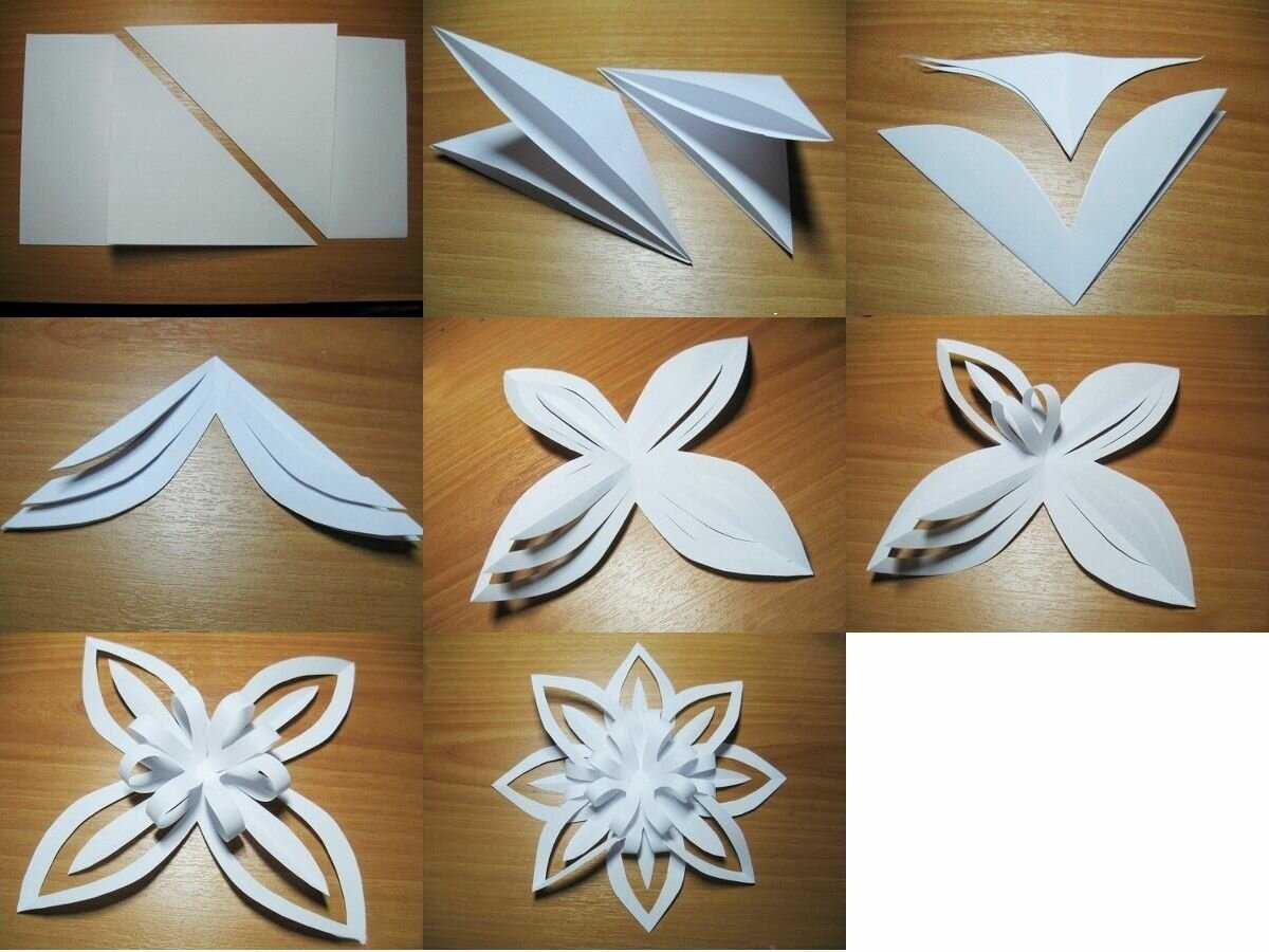 Модульное оригами снежинка простая - оригамир
