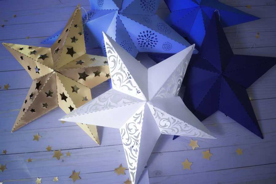 Как сделать объемную звезду из бумаги своими руками. делаем пятиконечные и многолучевые звезды