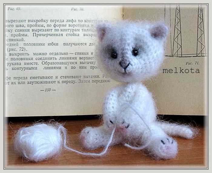 . котёнок крючком - вязание - страна мам