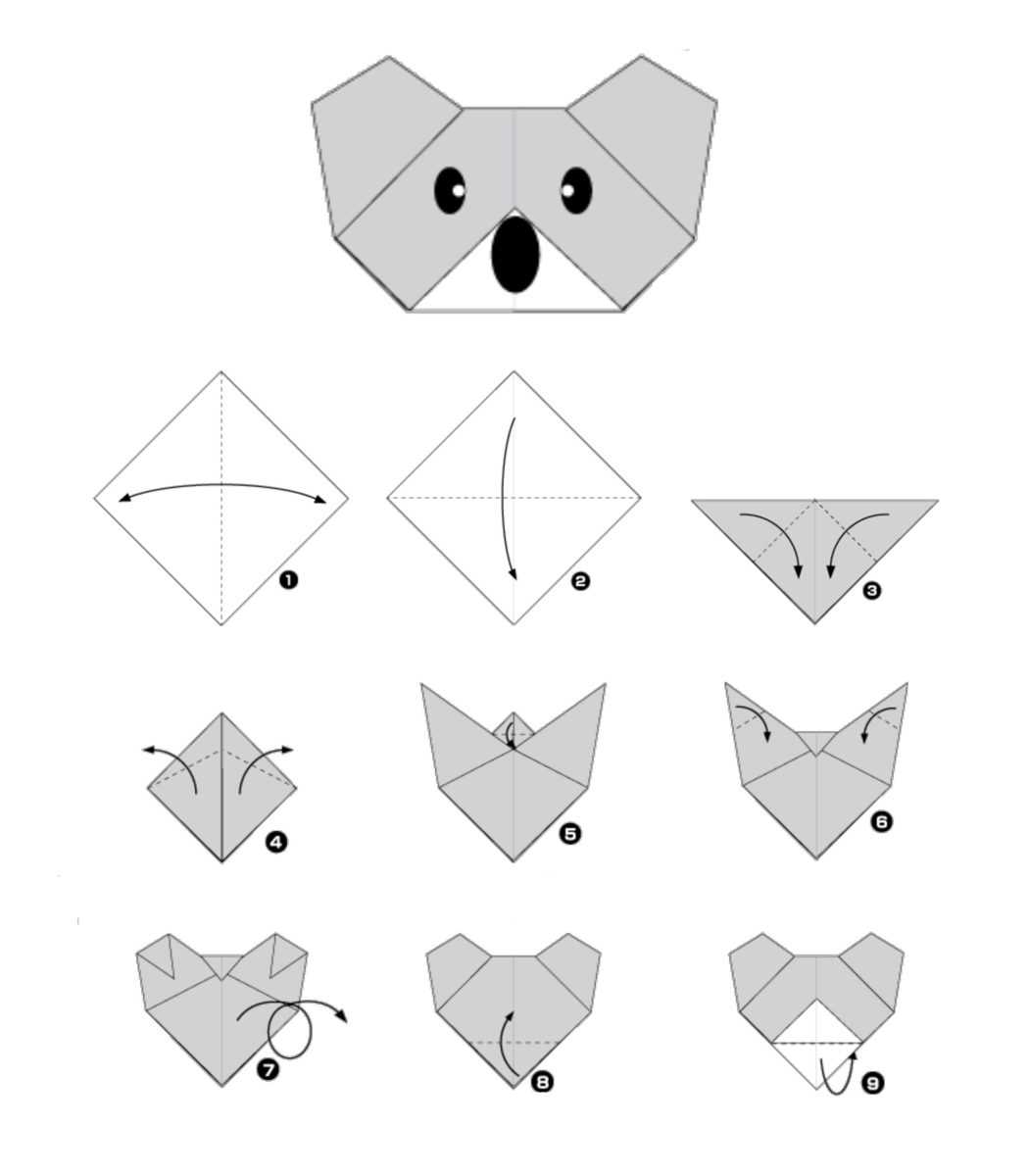 Оригами птица из бумаги: схемы для начинающих