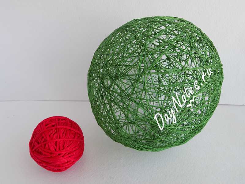Как сделать шар из ниток и клея: фото и видео инструкция с пошаговым описанием как сделать идеально ровный шар без швов