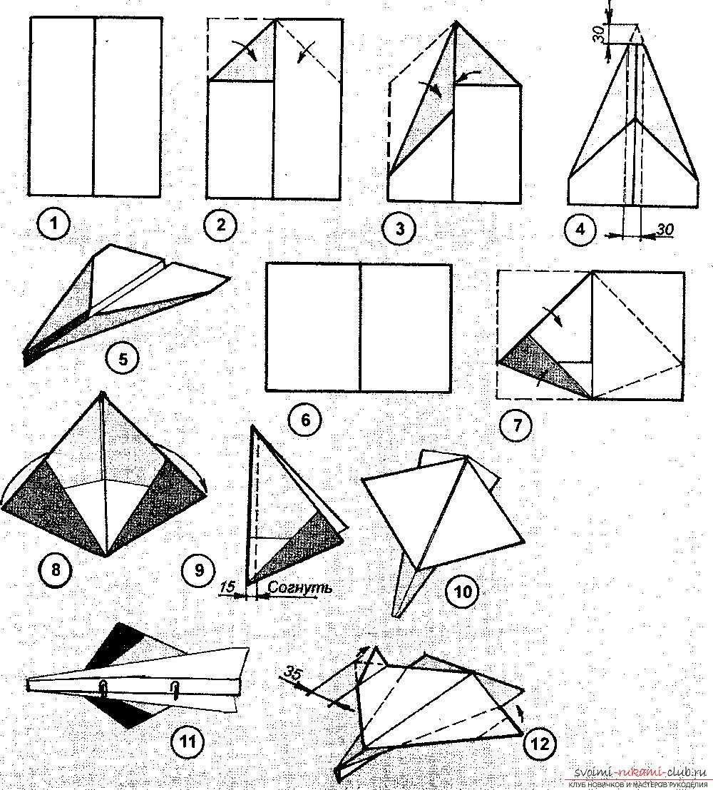 Оригами самолет: способы изготовления стандартных моделей (125 фото)