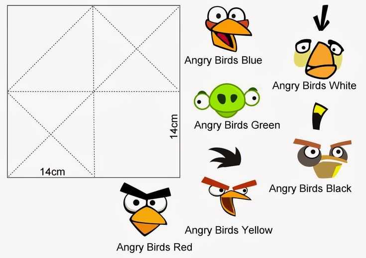 Желтая птичка angry birds оригами из бумаги: схема и видео