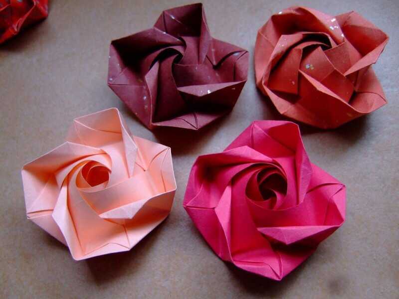 4 способа сделать розу из бумаги - лайфхакер