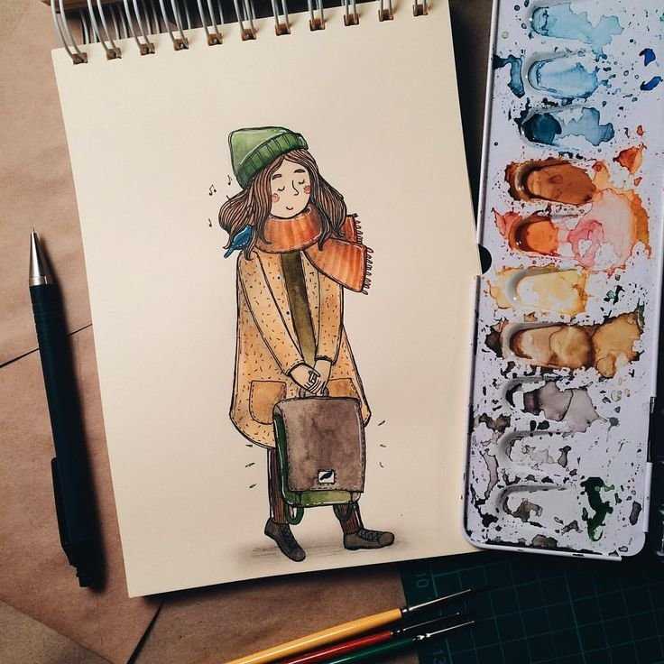 Милые рисунки для срисовки в личный дневник – няшные картинки для срисовки в личный дневник девочек, еды, легкие и красивые (600 рисунков)