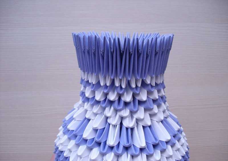 Ваза оригами из модулей: лучшие схемы сборки и варианты изготовления своими руками (145 фото)