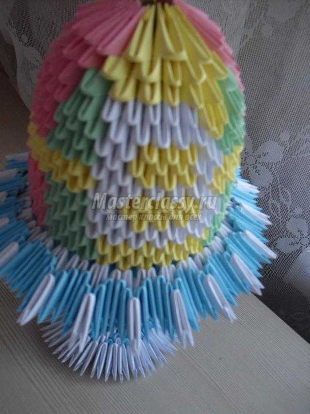 Поделка изделие скрапбукинг день рождения оригами китайское модульное торт из модулей для новорождённой бумага