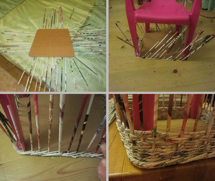 Плетение корзин из газетных трубочек: 90+ (фото) разных способов