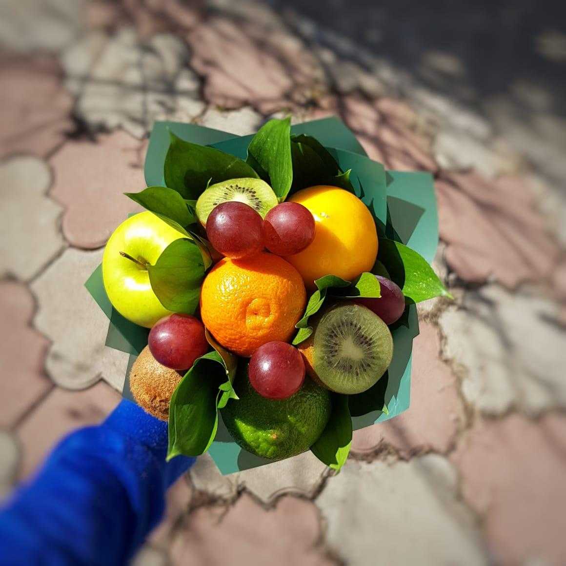 Букет из фруктов своими руками - пошаговое фото для начинающих -