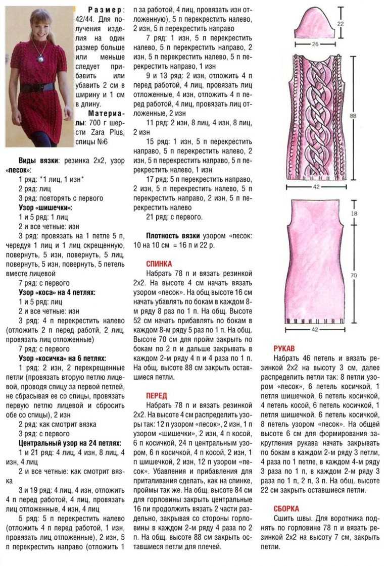 Вязаное крючком платье: пошаговая инструкция