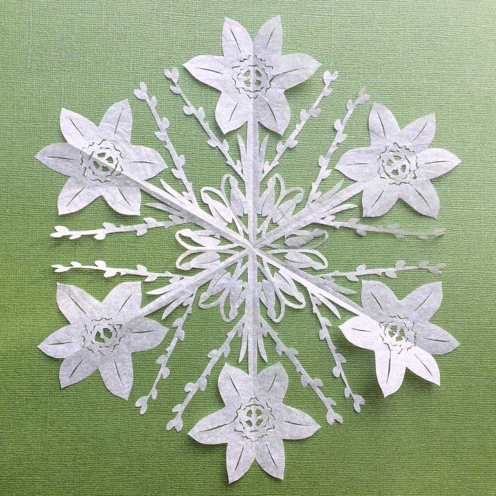 Модульное оригами снежинка простая - оригамир