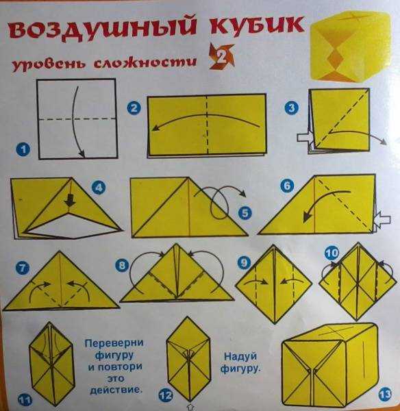 Как сделать кубик из бумаги: чертёж раскладки для склеивания, создание куба в технике оригами