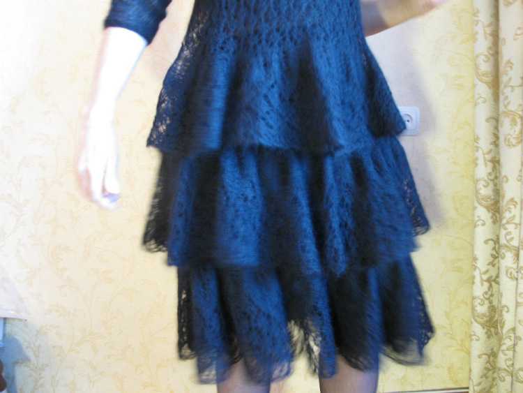 Мохеровое платье "синяя птица" - страна мам