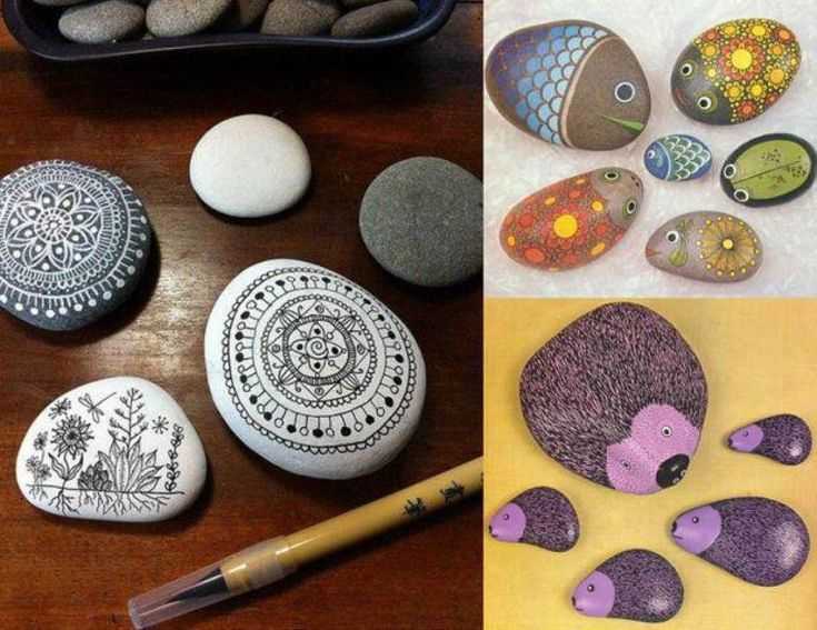 Роспись садовых камней – увлечение современных мастеров — технология покраски камней акриловыми красками, мастер-класс для новичков