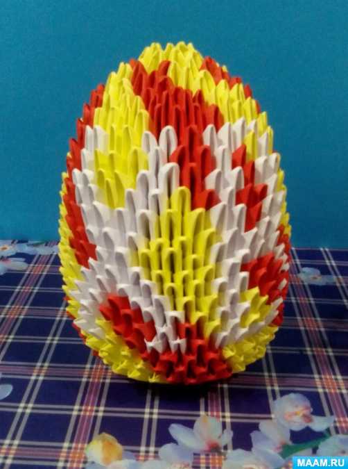 Пасхальное яйцо - модульное оригами. пошаговый мастер класс с описанием и фото